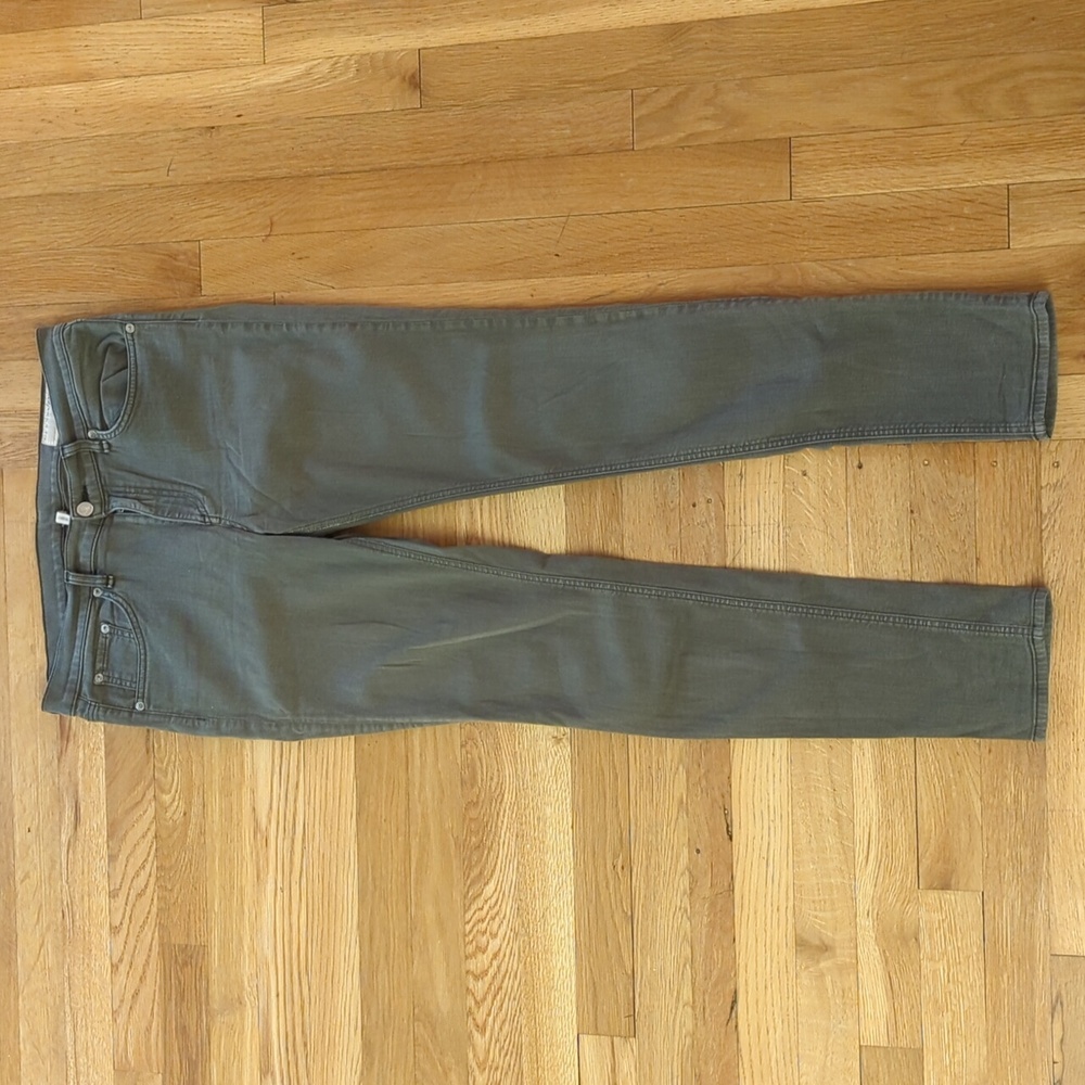 💎 Rag & Bone Olive Green The Skinny Jeans size 30 - Flawed Gem - Picture 3 of 14